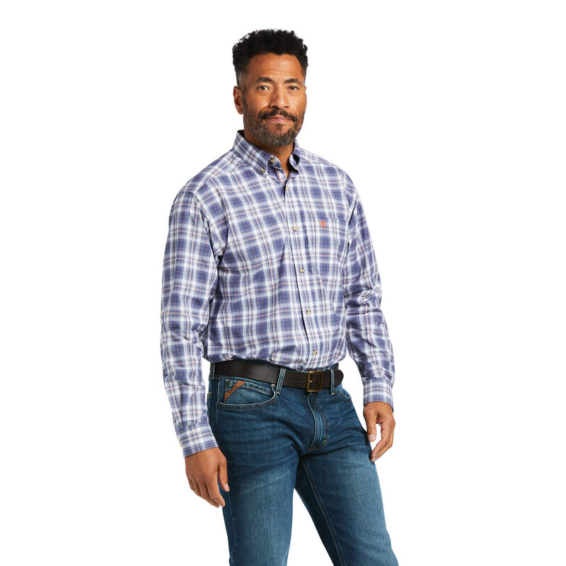 Ariat Hemden Herren - Pro Series Diego Classic Fit Blau/Weiß ( LRIXZ-5870 )
